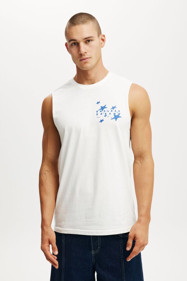 cotton on Graphic Muscle vintage white/art of luxury