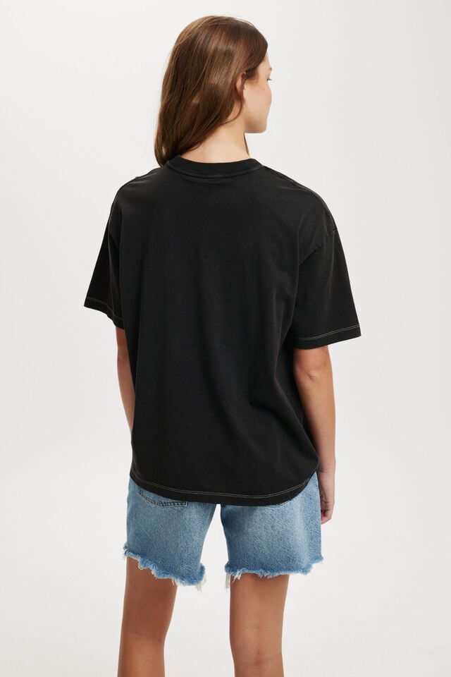 Cotton On Guns & Roses Boxy Graphic Tee Lcn Br Guns N Roses Cherubs/black