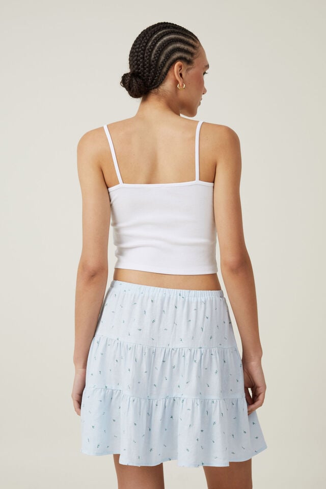 Cotton On Haven Tiered Mini Skirt Rowena Rose Breezy Blue