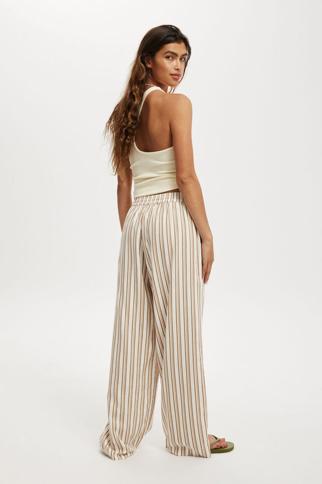 Cotton On Haven Wide Leg Pant Karina Stripe Artichoke