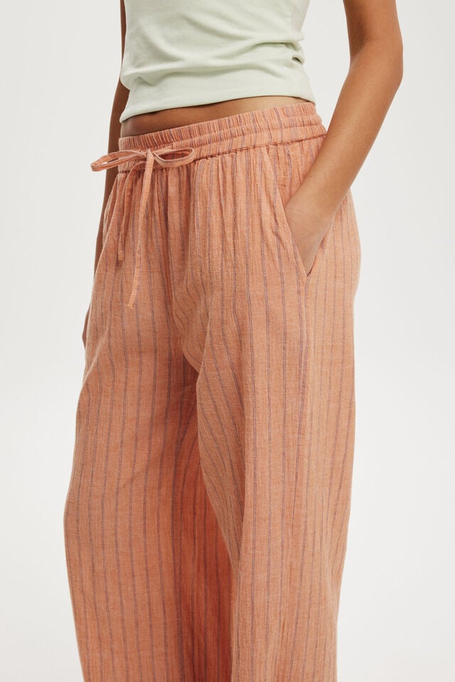 Cotton On Haven Wide Leg Pant Multi Textured Stripe