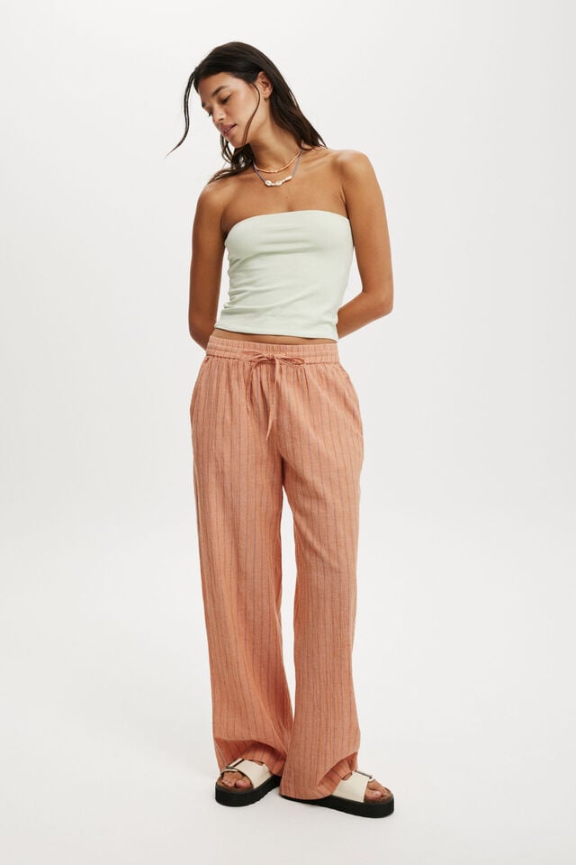 cotton on Haven Wide Leg Pant multi textured stripe