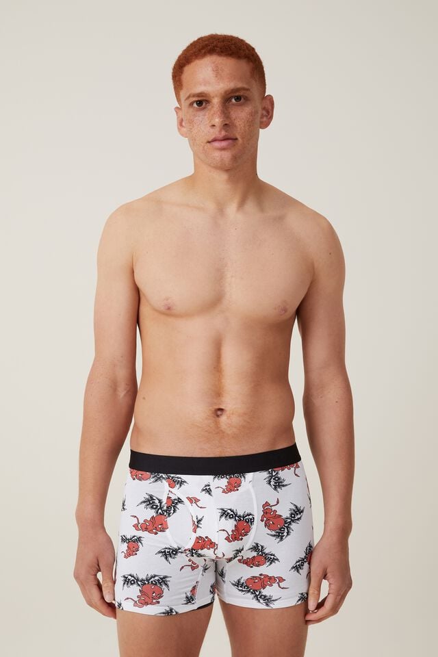 cotton on Hot Stuff Mens Trunks lcn uni white/ hot stuff metal logo