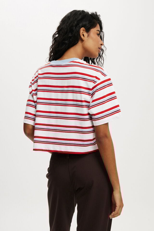 Cotton On I Love NY Cropped Boxy Graphic Tee Lcn I Love Ny Badge/ Stripe