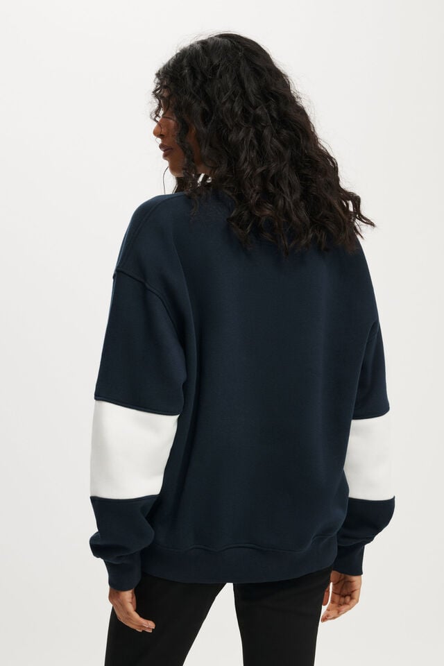 Cotton On I Love NY Graphic Crew Sweatshirt Lcn I Love Ny/ink Navy