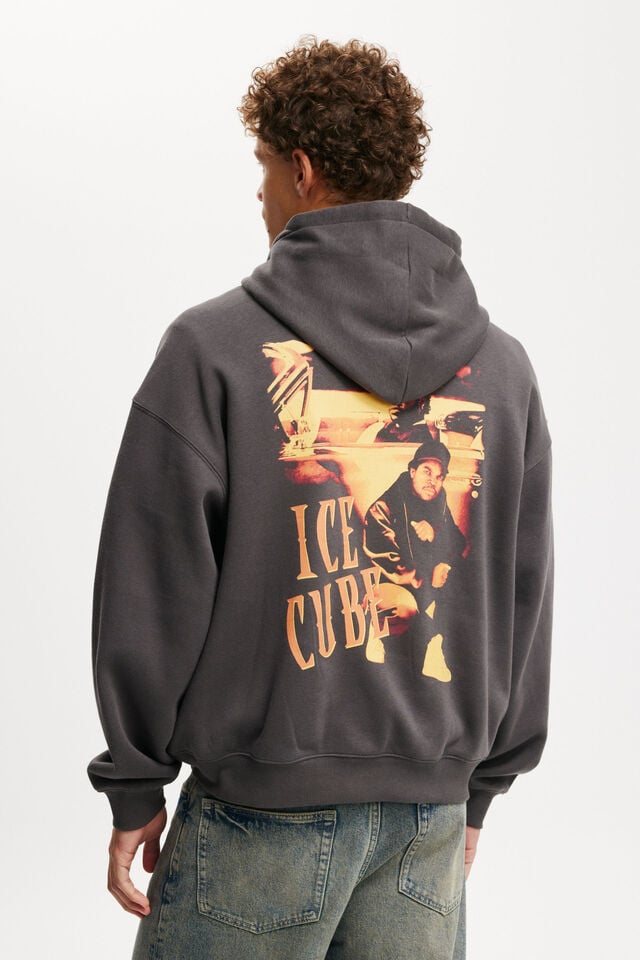 Cotton On Ice Cube Box Fit Music Hoodie Lcn Mt Faded Slate / Ice Cube – Most Wanted
