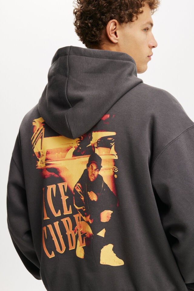 Cotton On Ice Cube Box Fit Music Hoodie Lcn Mt Faded Slate / Ice Cube – Most Wanted