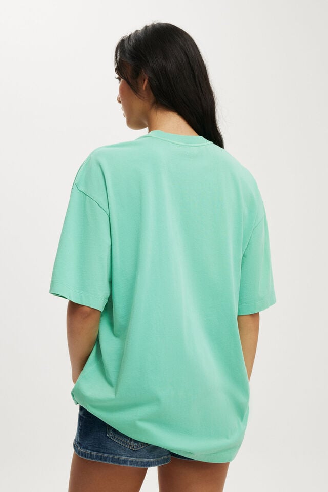 Cotton On Johnny Cash Boxy Graphic Tee Lcn Mt Johnny Cash Walk The Line/ Heritage Gr