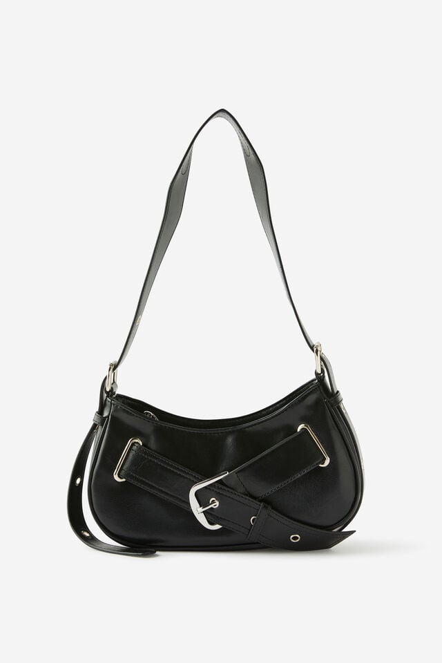 cotton on Karli Underarm Bag east west buckle/black