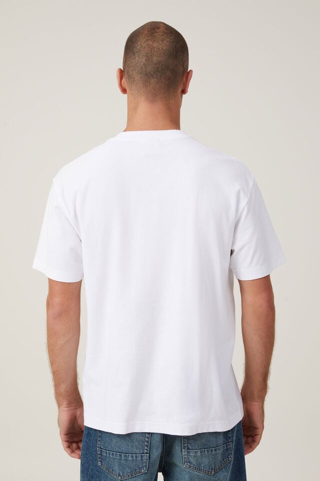 Cotton On Loose Fit College T-Shirt White / Washington Parks