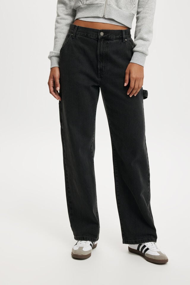 Cotton On Loose Straight Jean Graphite Black/ Carpenter