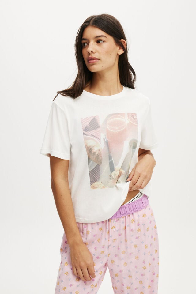 cotton on Lounge Graphic Tee brunch club table scape
