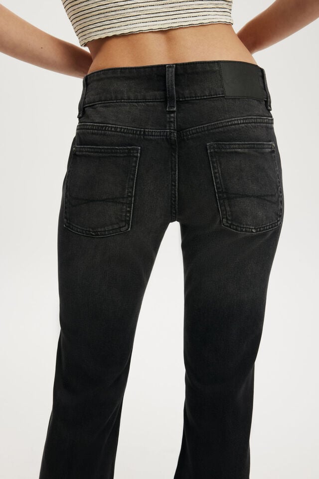 Cotton On Low Rise Bootcut Jean Stitch Revolve Black