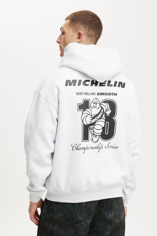 Cotton On Michelin Box Fit Hoodie Lcn Mic Athletic Marle / Michelin Keep Rollin