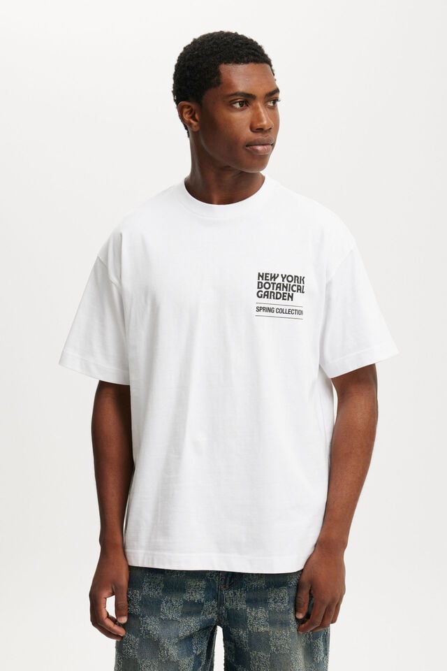 cotton on New York Botanical Garden Box Fit T-Shirt lcn nybg white/nybg - bromeliad
