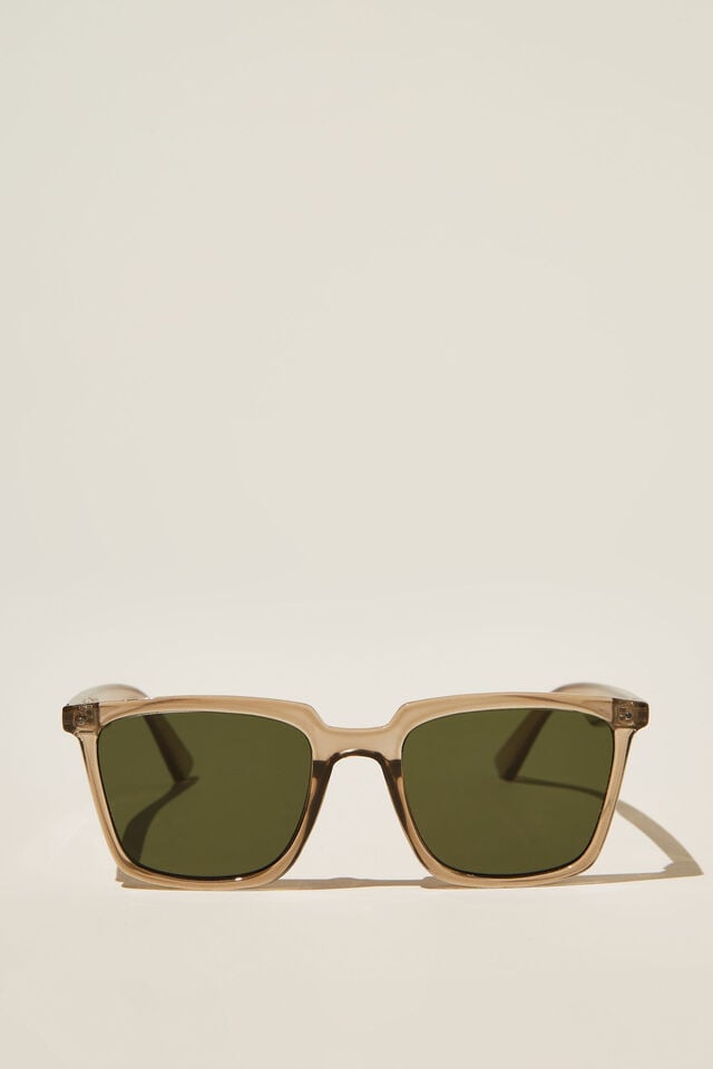 cotton on Newtown Sunglasses brown crystal / dark green