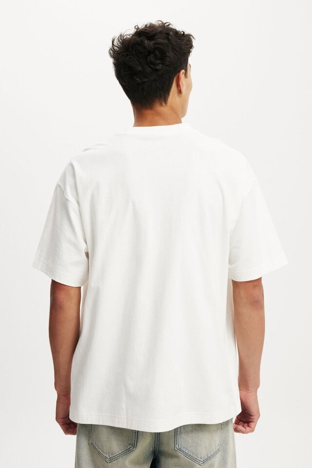 Cotton On Nirvana Box Fit T-Shirt Lcn Mt Vintage White / Nirvana - Seahorse