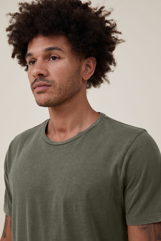 Cotton On Organic Regular Fit Crew T-Shirt Military