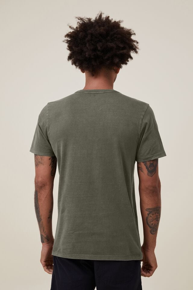 Cotton On Organic Regular Fit Crew T-Shirt Military