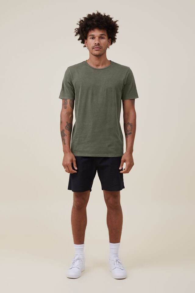 Cotton On Organic Regular Fit Crew T-Shirt Military