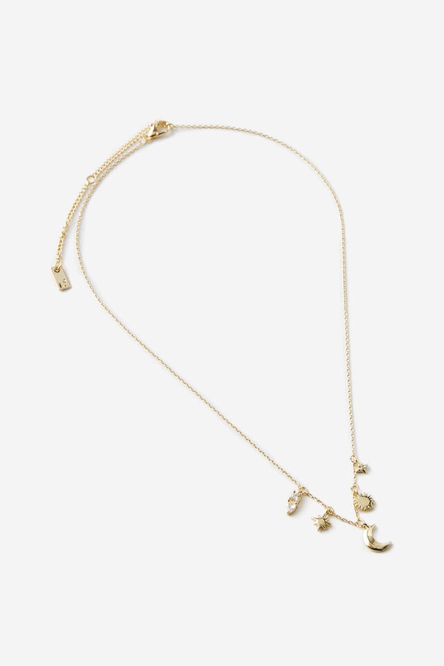 cotton on Pendant Necklace up gold mini cosmic charm
