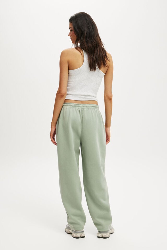 Cotton On Plush Essential Barrel Sweatpant Iceberg Green