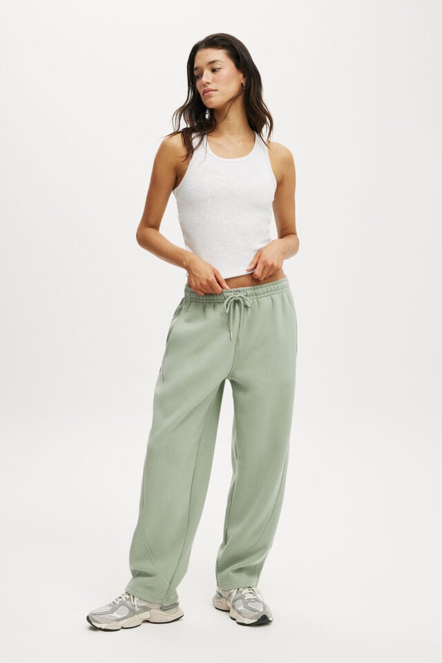 cotton on Plush Essential Barrel Sweatpant iceberg green