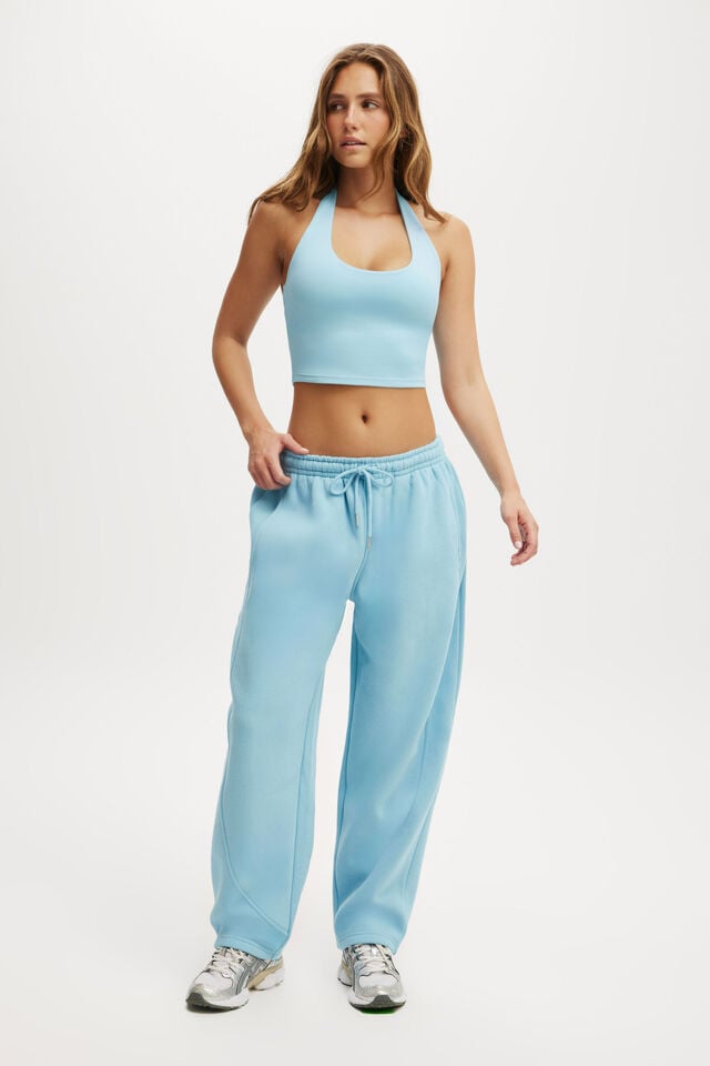 cotton on Plush Essential Barrel Sweatpant sky blue