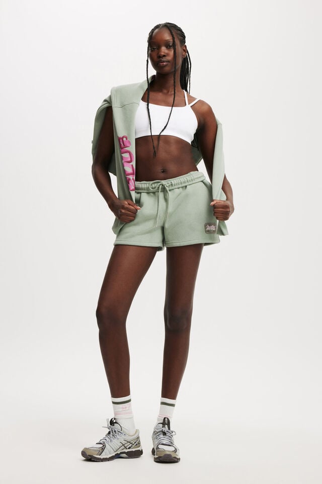 cotton on Plush Essential Gym Short iceberg green/badge