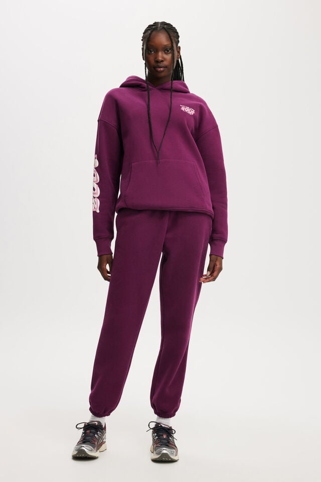 cotton on Plush Essential Gym Sweatpant grape juice
