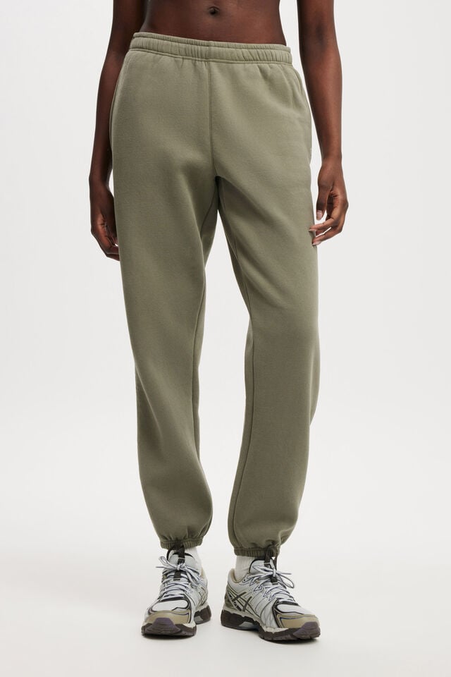 Cotton On Plush Essential Gym Sweatpant Jungle Green