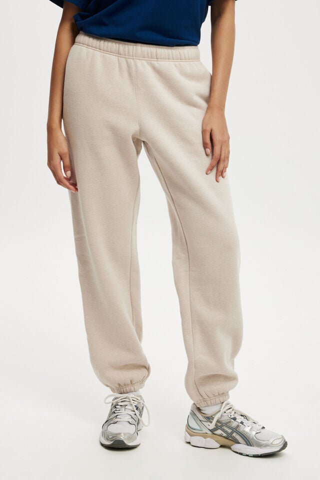 Cotton On Plush Essential Gym Sweatpant Sesame Marle