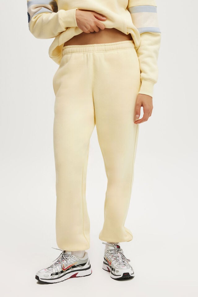 Cotton On Plush Essential Gym Sweatpant Sugar Cookie