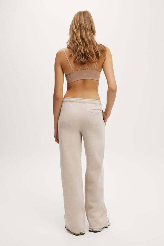 Cotton On Plush Essential Straight Leg Sweatpant Sesame Marle