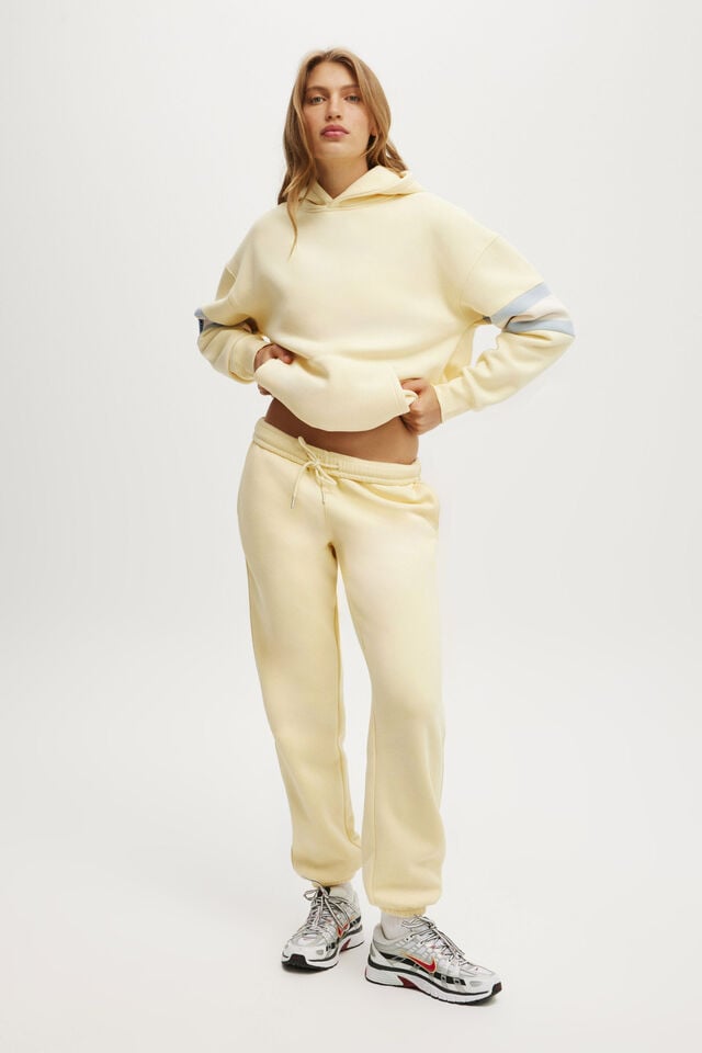 Cotton On Plush Premium Graphic Hoodie Sugar Cookie/body Athletic Club