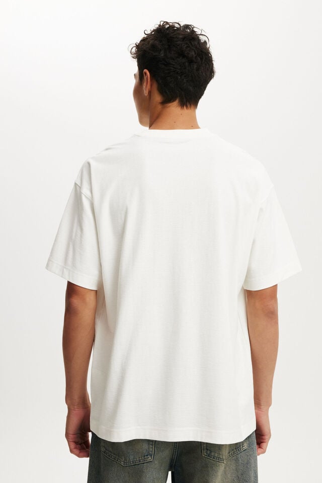 Cotton On Post Malone Box Fit T-Shirt Lcn Bra Vintage White/post Malone - Pick Up T