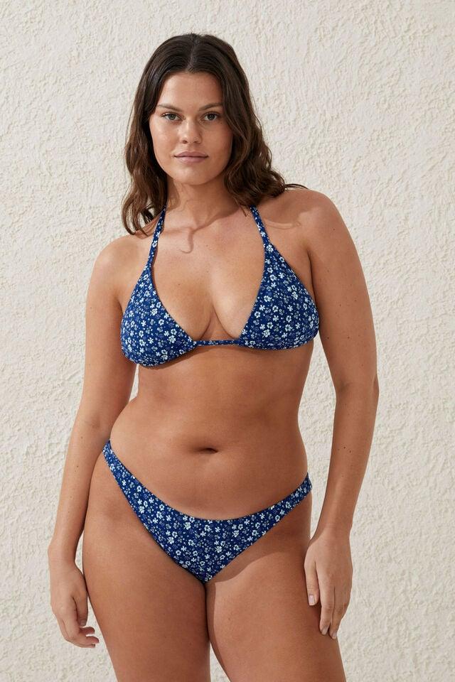 Cotton On Refined High Side Brazilian Bikini Bottom Phoebe Ditsy
