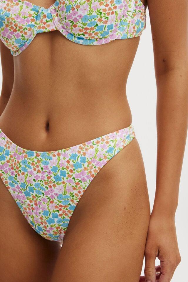 Cotton On Refined High Side Thong Bikini Bottom Gina Floral