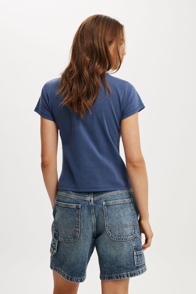 Cotton On Relaxed Denim Short Highway Blue/ Carpenter