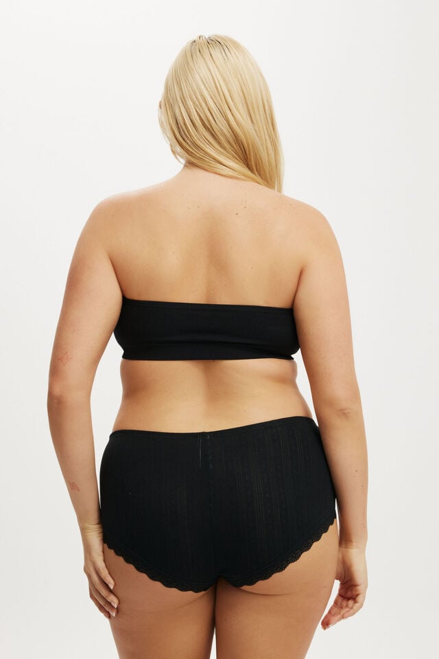 Cotton On Seamless Sweetheart Padded Bandeau (r) Black