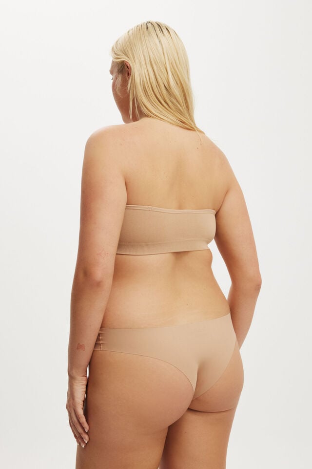 Cotton On Seamless Sweetheart Padded Bandeau (r) Maple Sugar