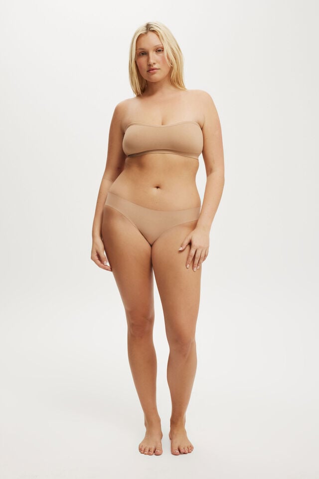 Cotton On Seamless Sweetheart Padded Bandeau (r) Maple Sugar