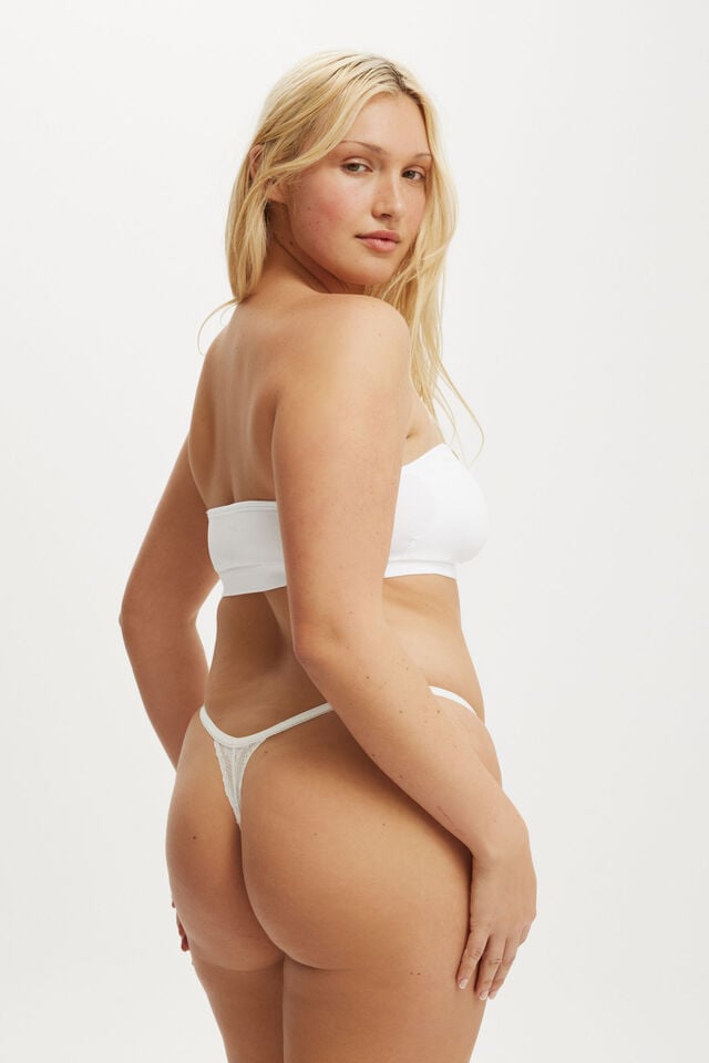 Cotton On Seamless Sweetheart Padded Bandeau (r) White