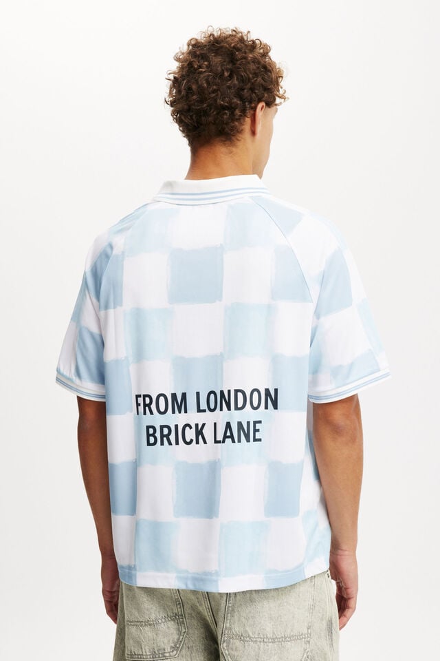 Cotton On Soccer Jersey White/baby Blue/south London