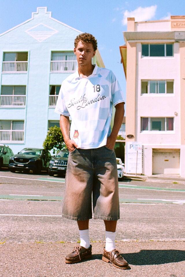 Cotton On Soccer Jersey White/baby Blue/south London