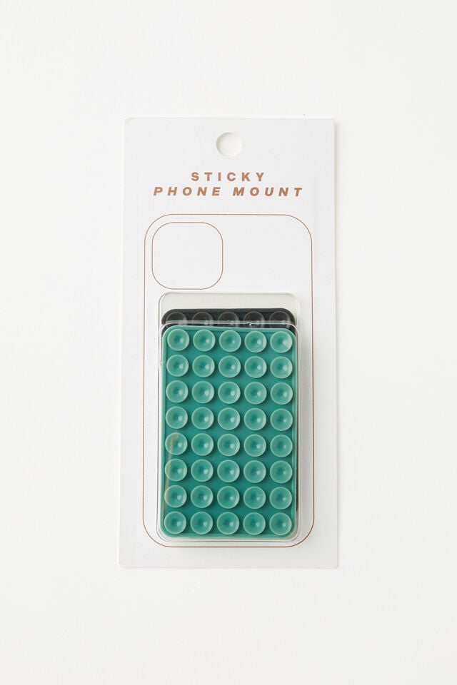 cotton on Sticky Phone Mount Duo rectangle black/sage