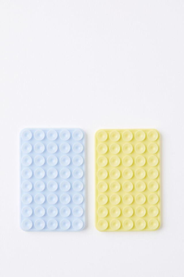 cotton on Sticky Phone Mount Duo rectangle lemon/blue