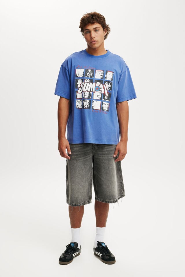 Cotton On Sum 41 Box Fit T-Shirt Lcn Mt Royal Blue / Sum 41 - All Killer No F