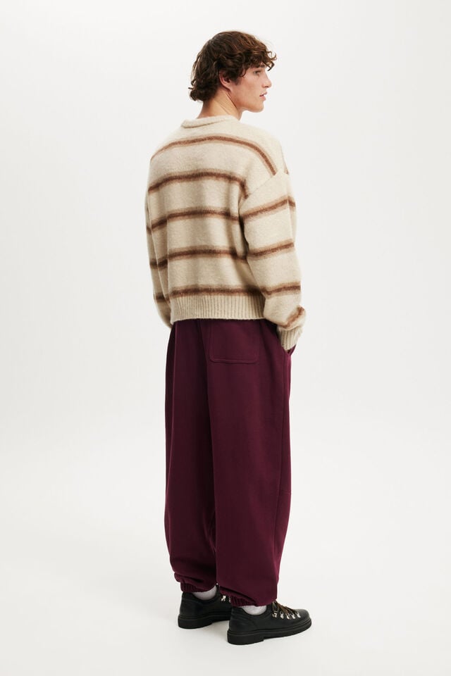 Cotton On Super Baggy Cuffed Track Pant Velvet Plum