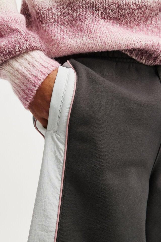 Cotton On Super Baggy Fleece Short Faded Slate / Vintage White